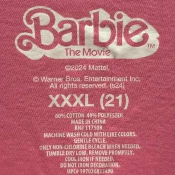 Barbie Unisex Pink T-shirt - Picture 5 of 5